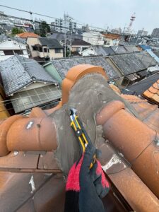 漆喰打ち替え工事 シーリング撤去